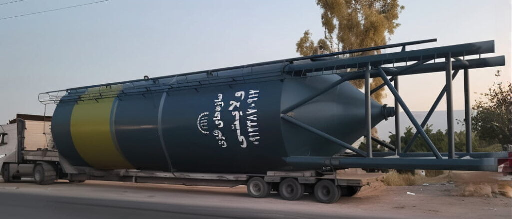 ۱۴۰۳/۰۳/۰۵ ساخت و ارسال دستگاه دوم سیلوی ذخیره سیمان با ظرفیت ۳۰۰ تن و‌ حمل به سمت شهرستان بندر عباس در مورخ ۱۴۰۳/۰۳/۰۵